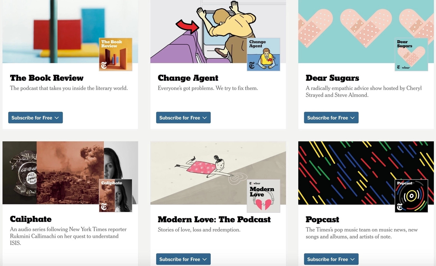 Audio podcasts by The New York Times