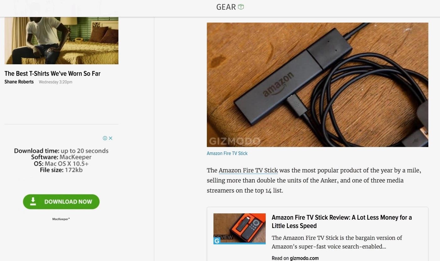 Gawker media uses affiliate marketing on the blog