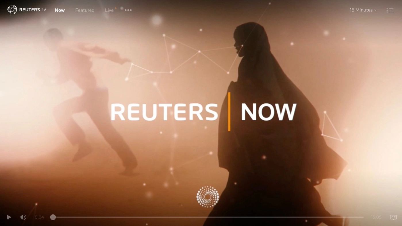 Reuters example of breaking news streaming