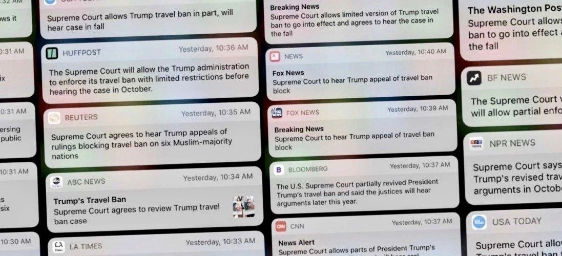 Mobile news alerts